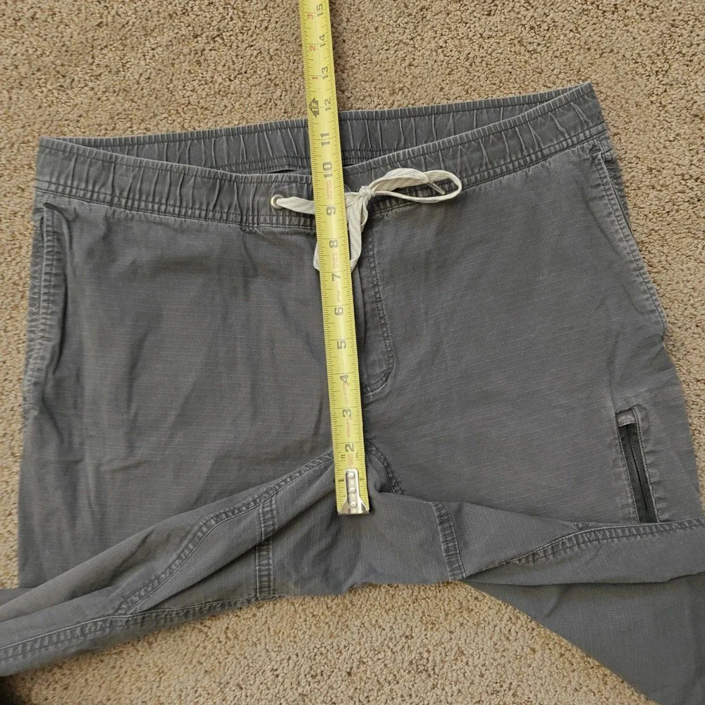 Vuori Ripstop Pant Mens XL Charcoal Grey Organic Cotton Stretch V412 Hiking - Picture 12 of 14